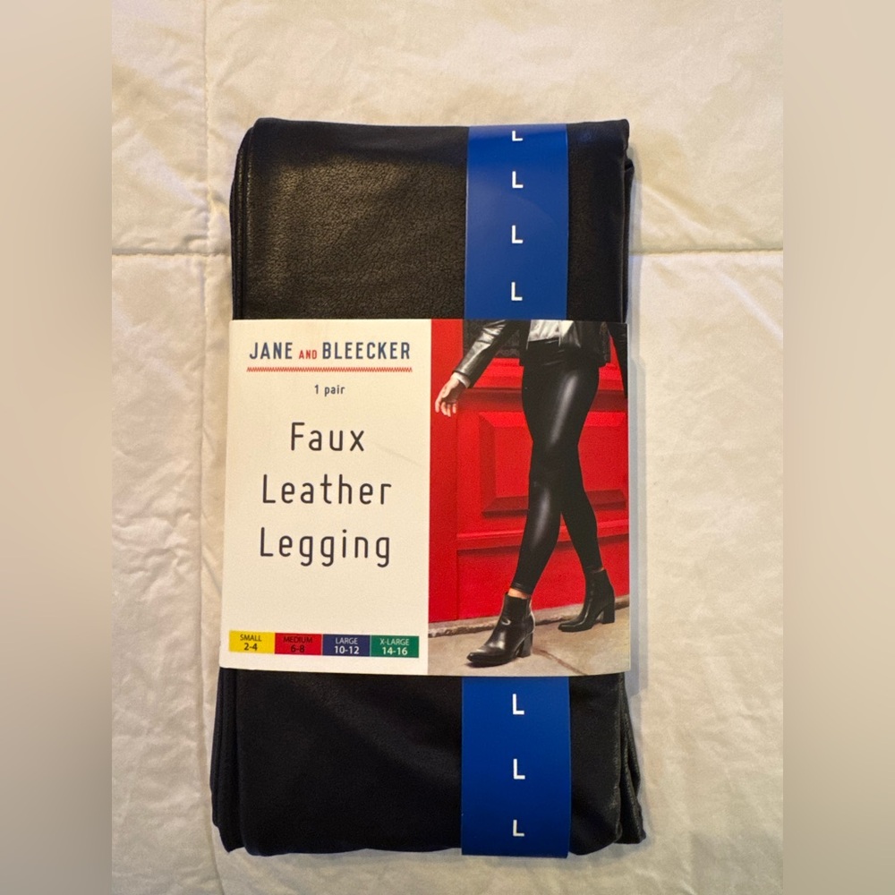 Jane and Bleeker Faux Leather Leggings